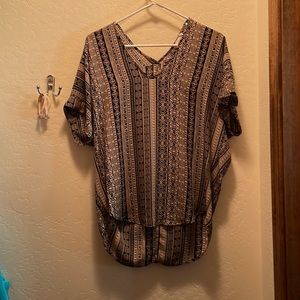2/$15 * Multi patterned blouse